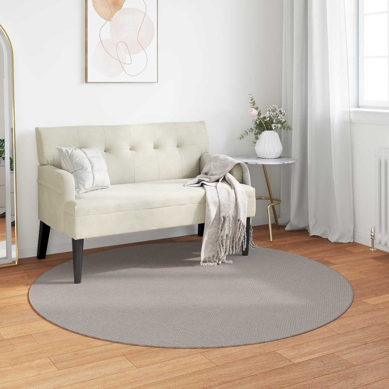 Vidaxl vloerkleden rond huarte crème en taupe ø 200 cm polyester