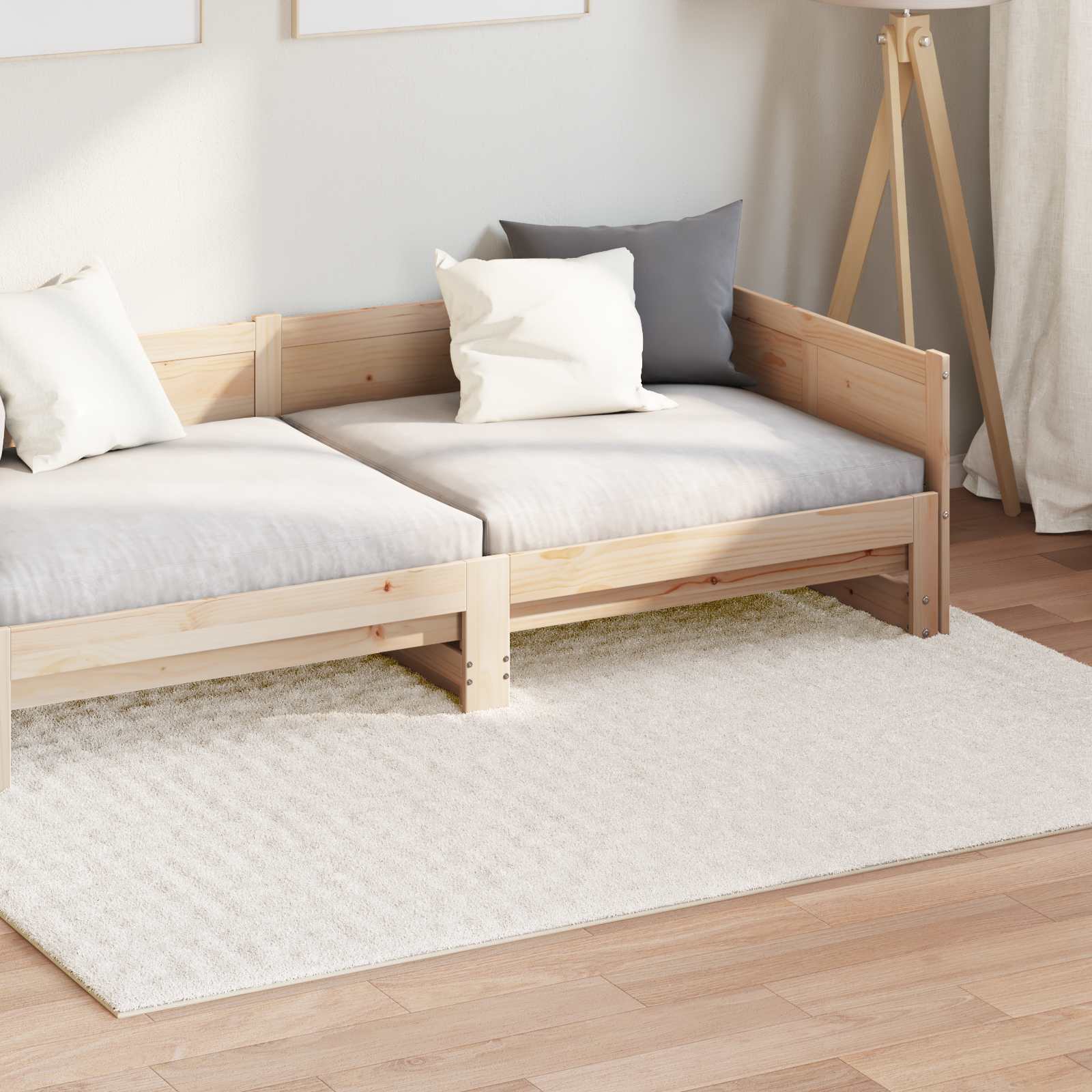 Vidaxl vloerkleden rechthoekig huarte crème 230 x 160 cm polyester