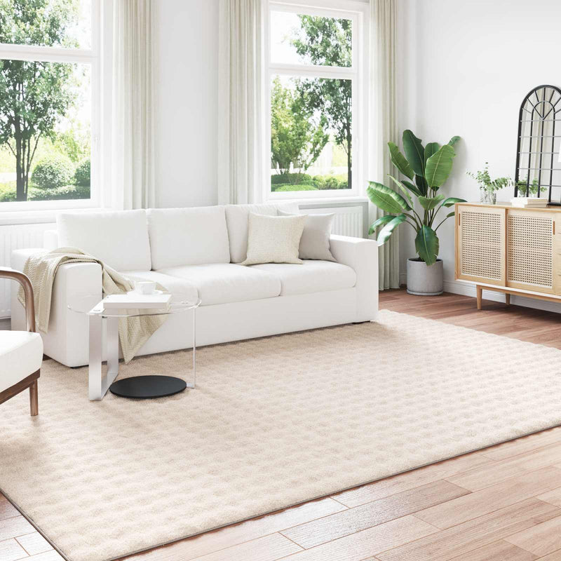 Vidaxl vloerkleden rechthoekig huarte beige 340 x 240 cm polyester