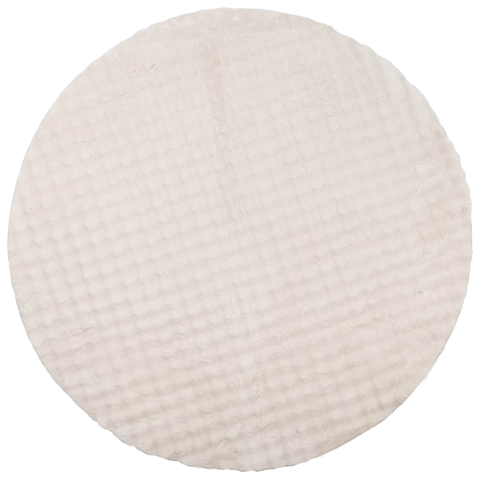 Vidaxl vloerkleden rond huarte beige ø 120 cm polyester