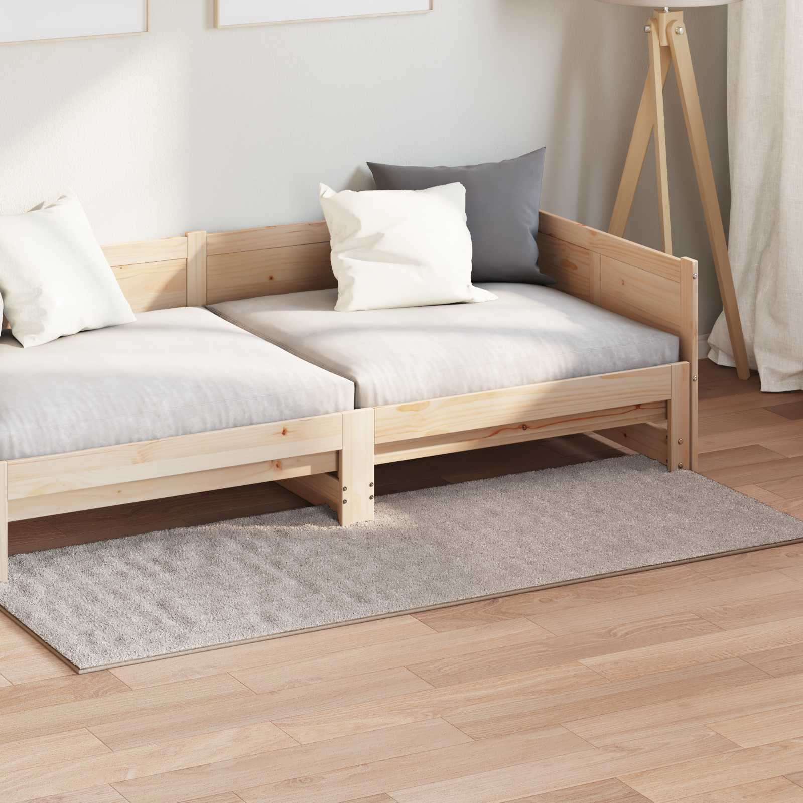 Vidaxl vloerkleden rechthoekig huarte zand 200 x 80 cm polyester