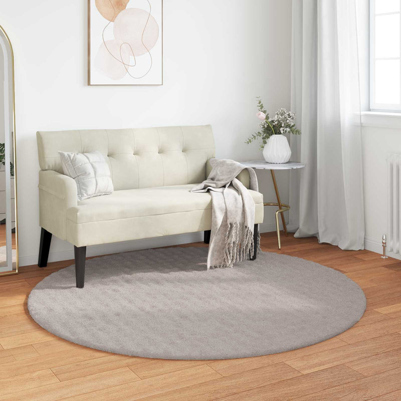 Vidaxl vloerkleden rond huarte zand ø 120 cm polyester