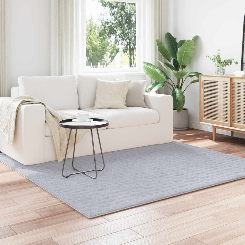 Vidaxl vloerkleden vierkant huarte grijs 200 x 200 cm polyester