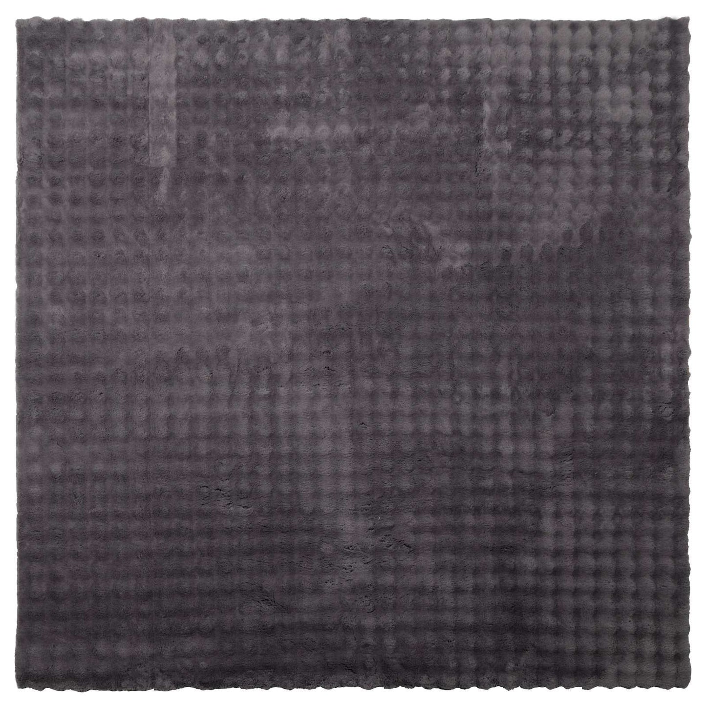 Vidaxl vloerkleden vierkant huarte antraciet 120 x 120 cm polyester