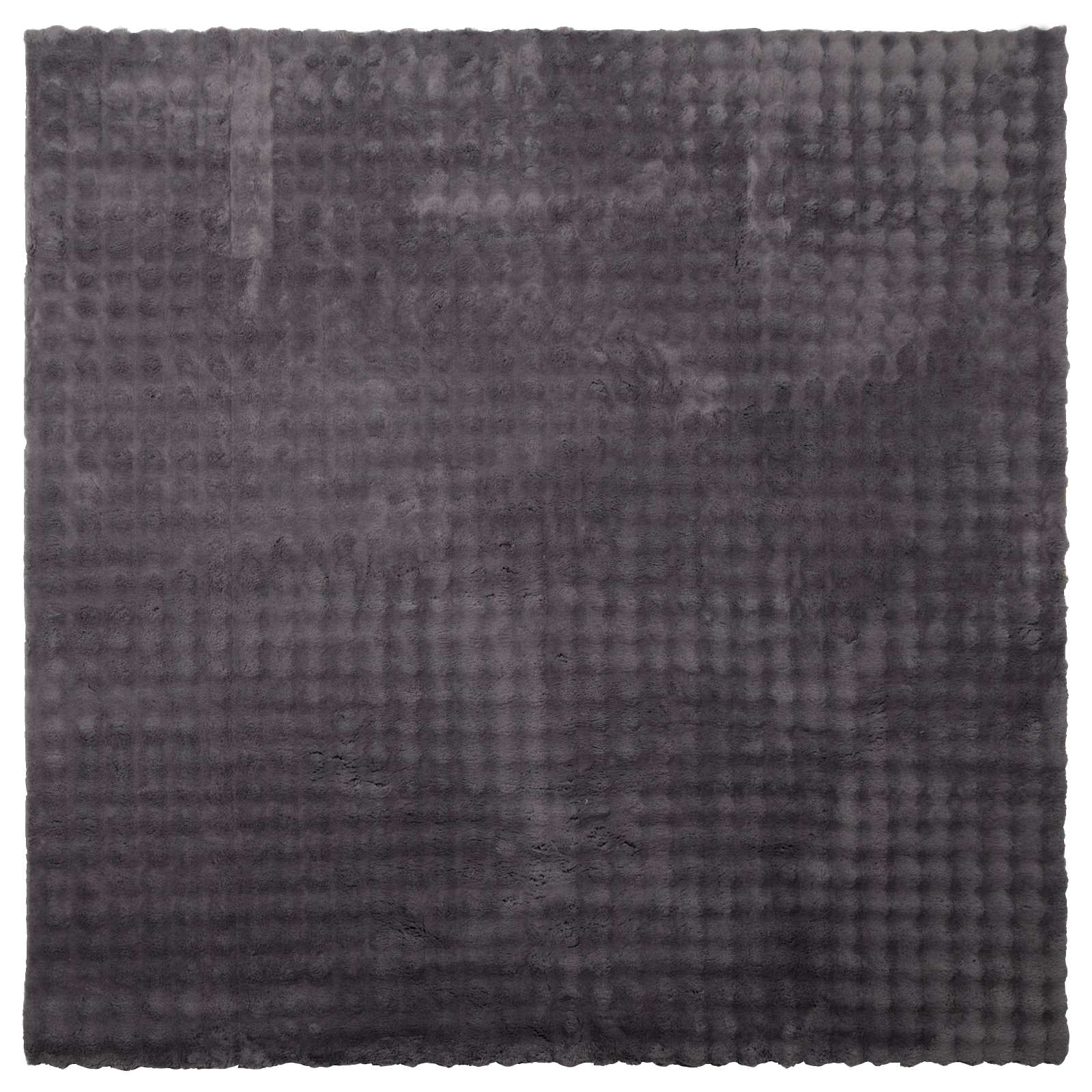 Vidaxl vloerkleden vierkant huarte antraciet 120 x 120 cm polyester