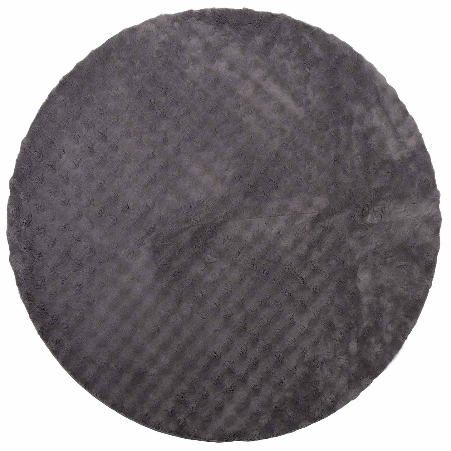 Vidaxl vloerkleden rond huarte antraciet ø 120 cm polyester