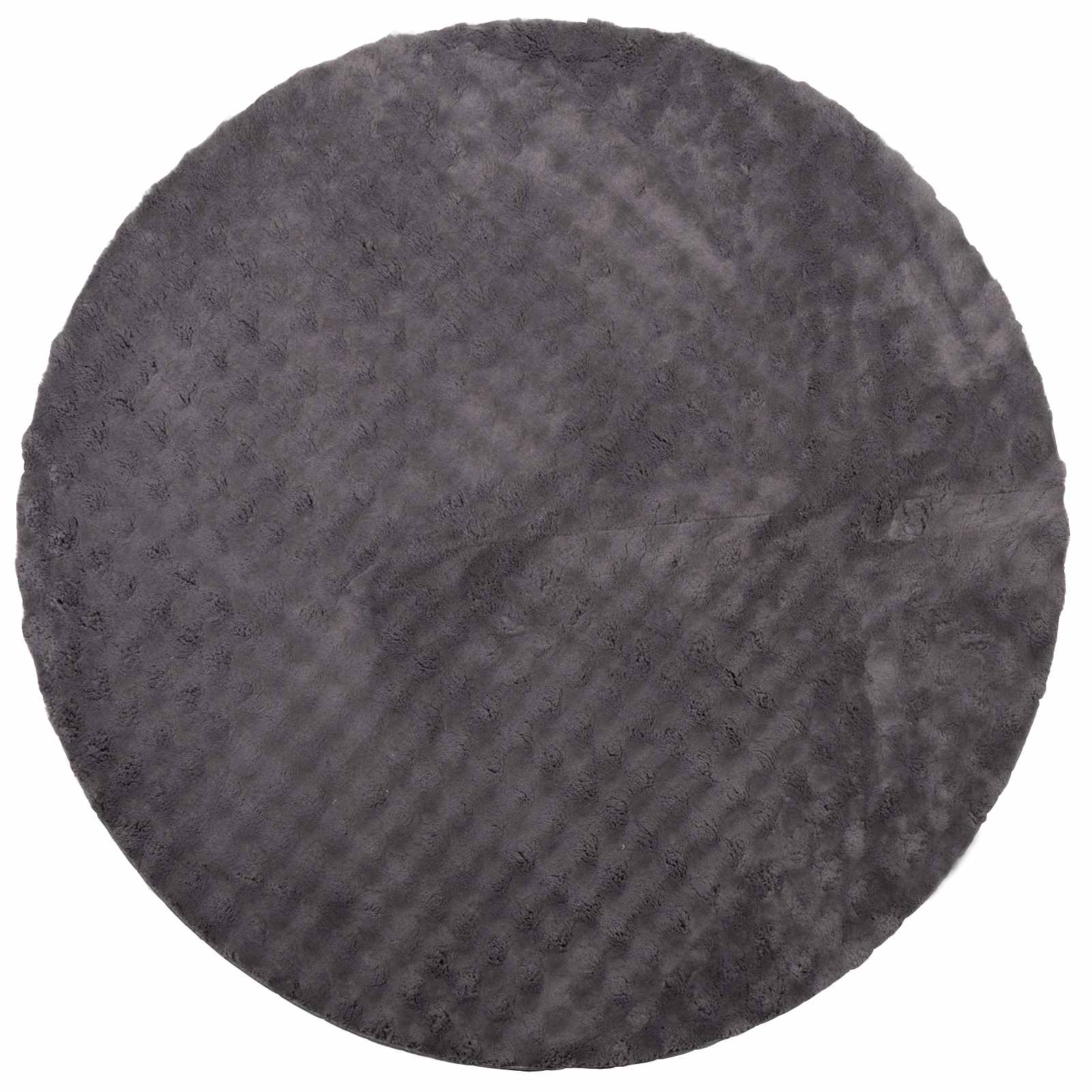 Vidaxl vloerkleden rond huarte antraciet ø 120 cm polyester