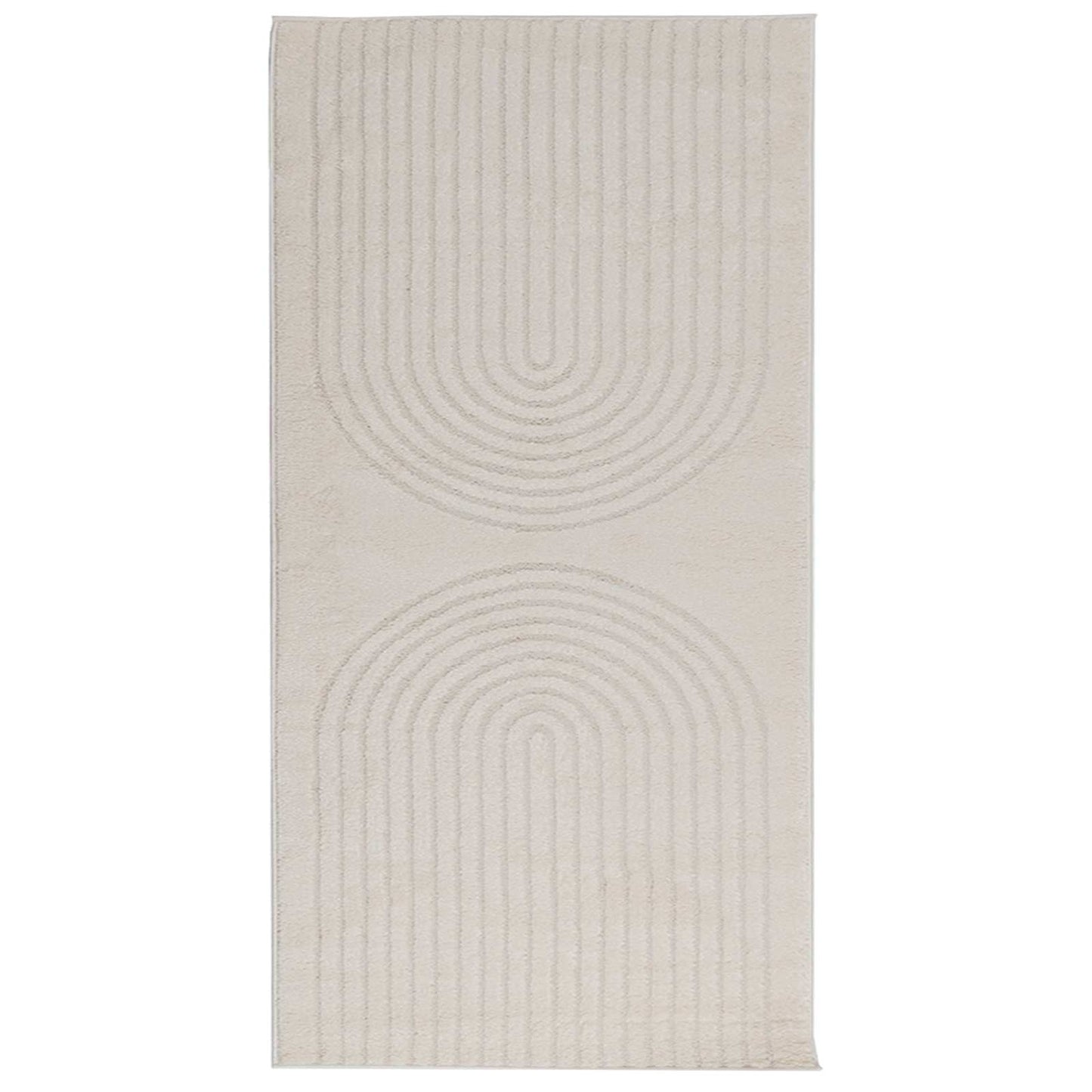 Vidaxl vloerkleden rechthoekig huarte crème 150 x 80 cm polyester