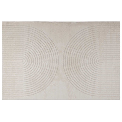 VidaXL alfombras rectangulares huarte crema 170 x 120 cm poliéster