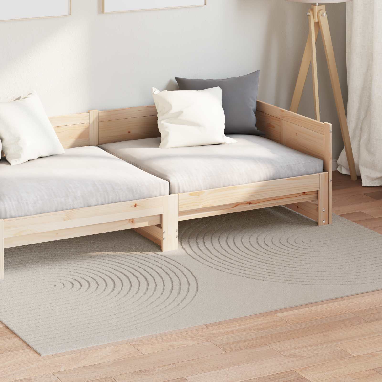 Vidaxl vloerkleden rechthoekig huarte crème 200 x 140 cm polyester