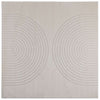 Vidaxl vloerkleden vierkant huarte crème 240 x 240 cm polyester