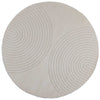 Vidaxl vloerkleden rond huarte crème ø 160 cm polyester