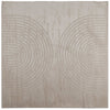 Vidaxl vloerkleden vierkant huarte beige 120 x 120 cm polyester