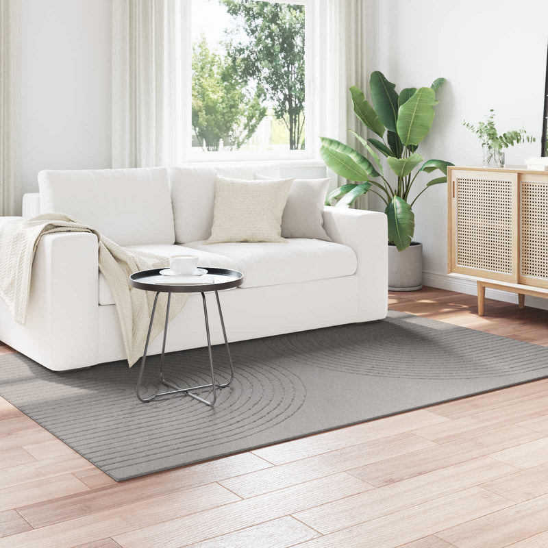 Vidaxl vloerkleden rechthoekig huarte grijs 170 x 120 cm polyester