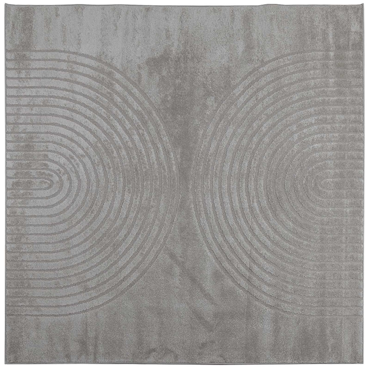 Vidaxl vloerkleden vierkant huarte grijs 120 x 120 cm polyester