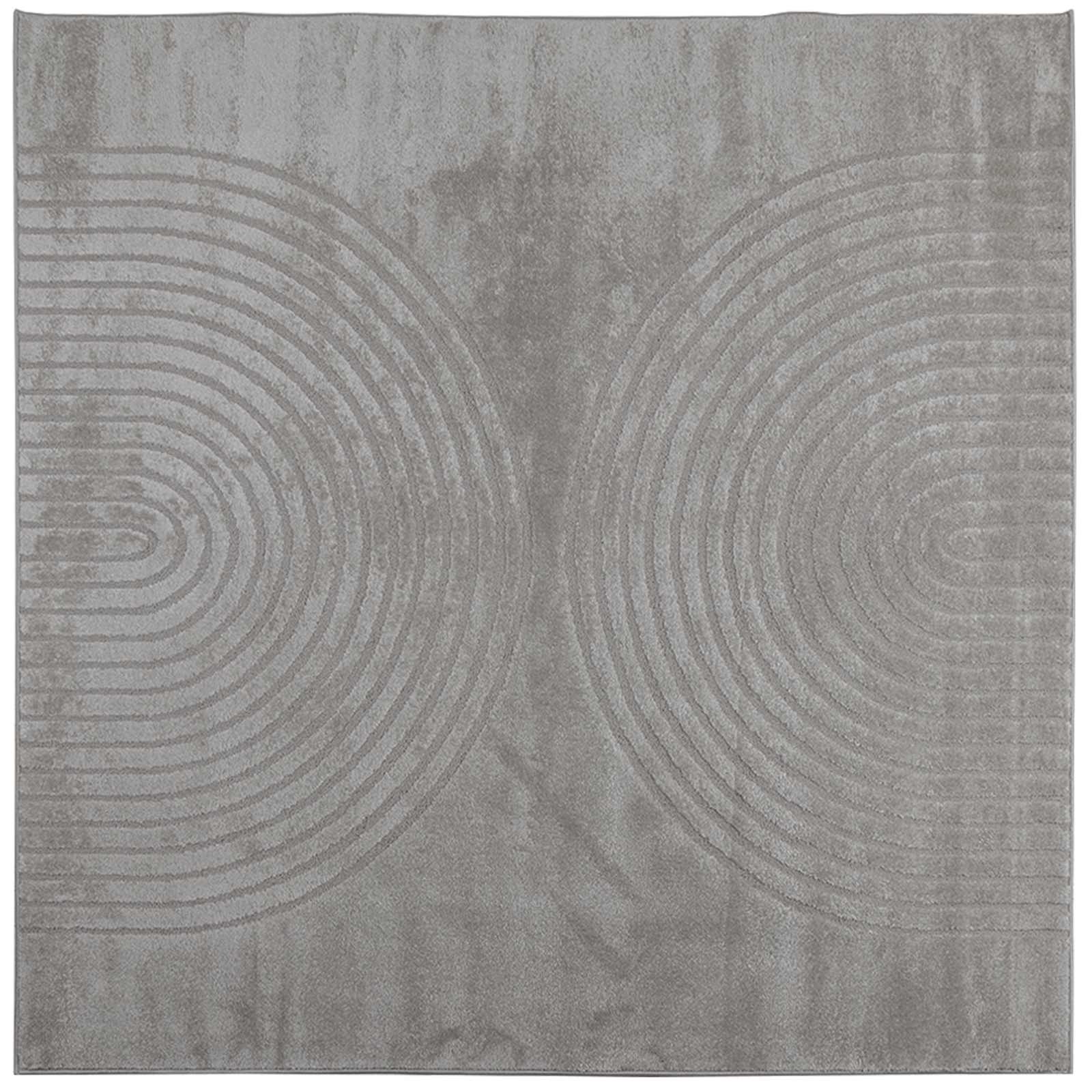 Vidaxl vloerkleden vierkant huarte grijs 120 x 120 cm polyester