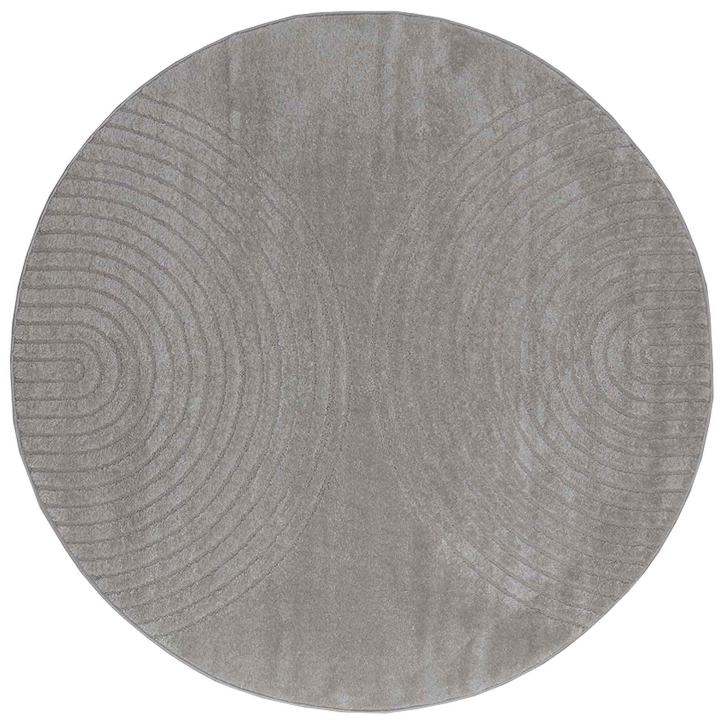 Vidaxl vloerkleden rond huarte grijs ø 160 cm polyester