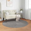 Vidaxl vloerkleden rond huarte grijs ø 200 cm polyester