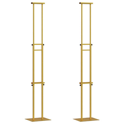 Espositori per fiere VidaXL 2 pezzi oro 30 x 23,5 x 210 cm in acciaio