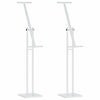 Expositores de feria VidaXL 2 piezas blanco 26,5 x 26,5 x 150 cm acero