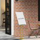VidaXL espositori per fiere 2 pezzi oro 26,5 x 26,5 x 150 cm acciaio