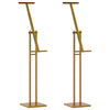 Vidaxl beurs displays 2 pcs goud 26,5 x 26,5 x 150 cm staal
