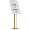 Vidaxl beurs displays 2 pcs goud 26,5 x 26,5 x 150 cm staal