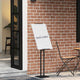 Espositore per fiere Vidaxx nero 26,5 x 26,5 x 150 cm in acciaio