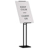 Vidaxl beurs displays zwart 26,5 x 26,5 x 150 cm staal