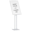 Expositores de feria Vidaxx acero blanco 26,5 x 26,5 x 150 cm