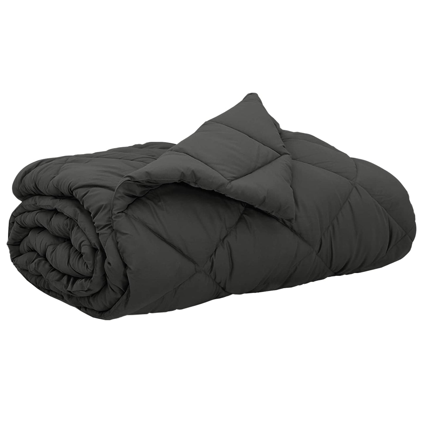 Vidaxl zomer dekbed antraciet 200 x 200 cm microfiber