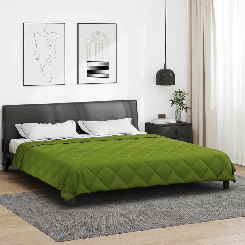 Vidaxx edredón de verano verde 240 x 200 cm microfibra