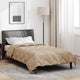 Vidaxl zomer dekbed taupe 200 x 140 cm microfiber