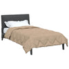 Vidaxl zomer dekbed taupe 200 x 155 cm microfiber