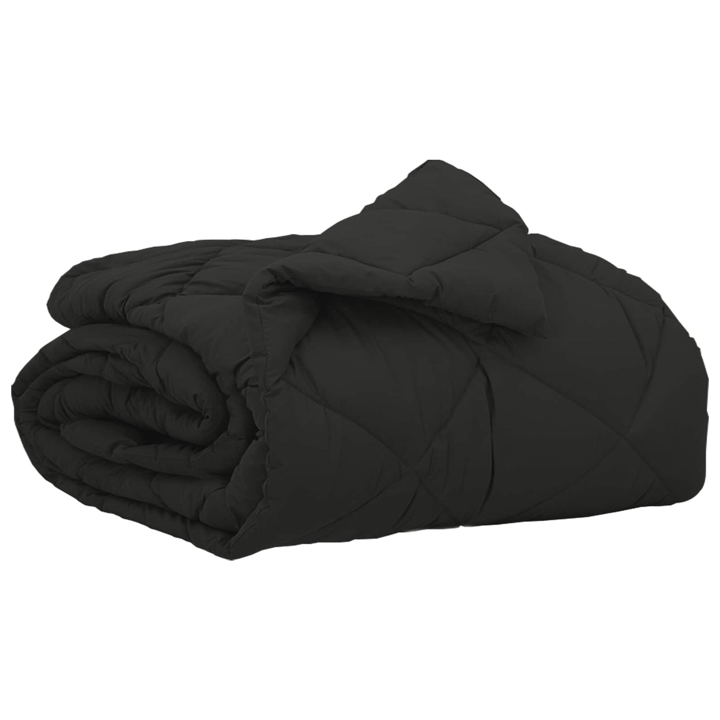 Vidaxl zomer dekbed zwart 220 x 140 cm microfiber