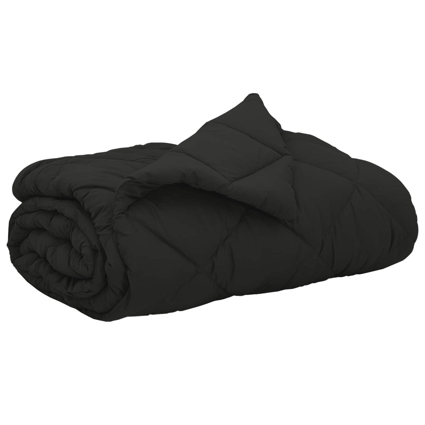 Vidaxl zomer dekbed zwart 220 x 240 cm microfiber