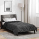 Vidaxl zomer dekbed zwart en anthraciet 220 x 135 cm microfiber