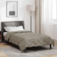 Vidaxl zomer dekbed lichtgrijs 200 x 135 cm microfiber