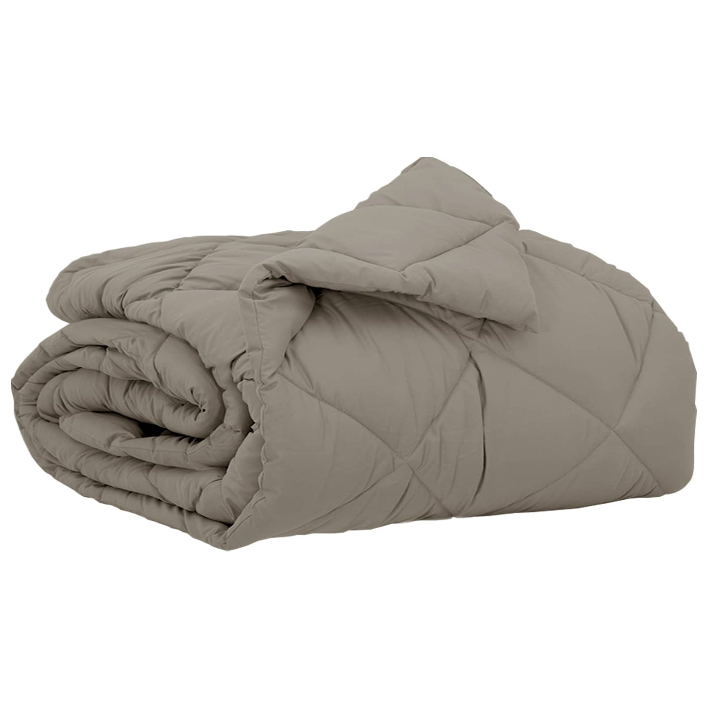 Vidaxl zomer dekbed lichtgrijs 200 x 155 cm microfiber