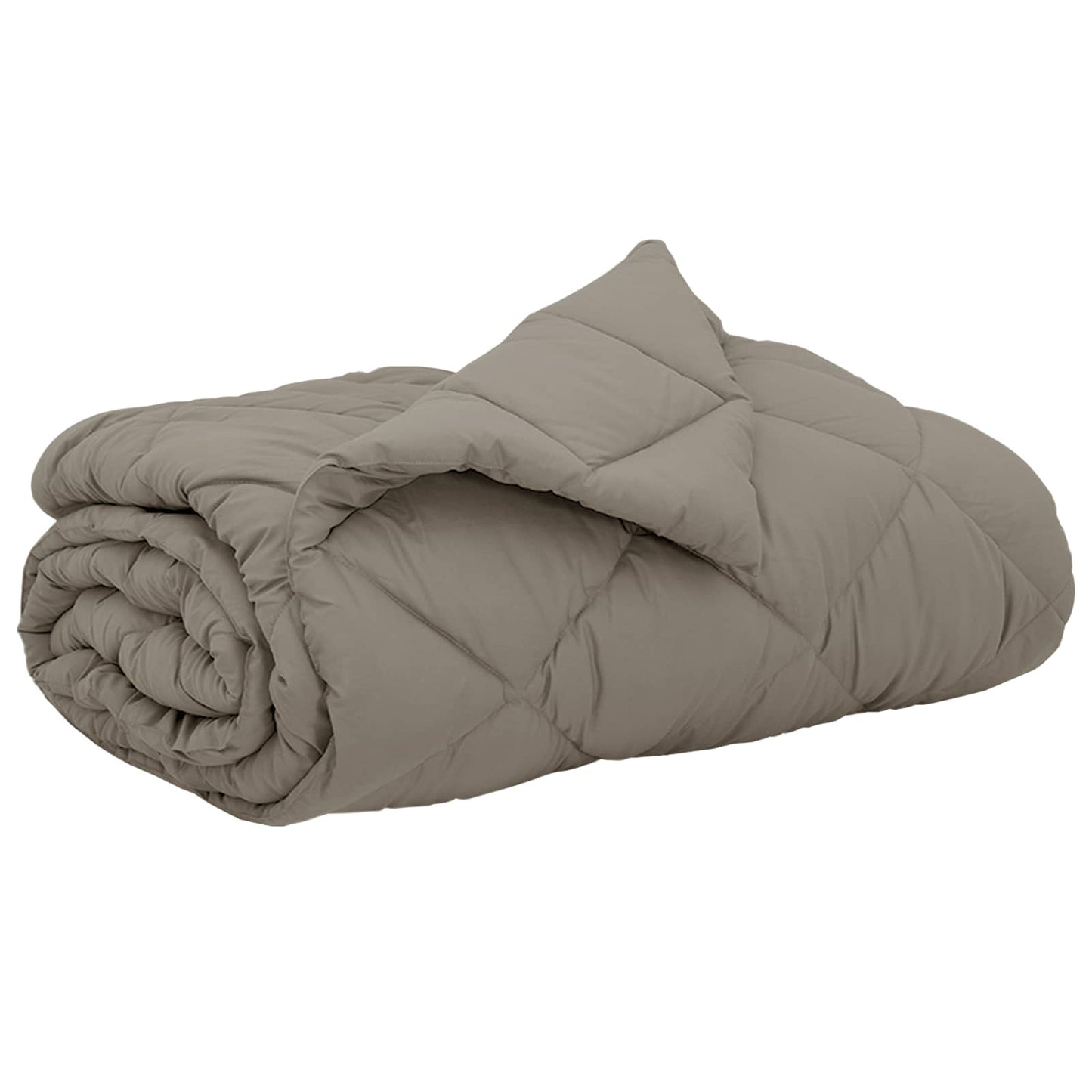 Vidaxl zomer dekbed lichtgrijs 240 x 200 cm microfiber