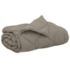 Piumino estivo Vidaxl grigio chiaro 220 x 200 cm in microfibra