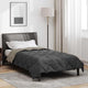 Vidaxl zomer dekbed lichtgrijs en antraciet 200 x 155 cm microfiber