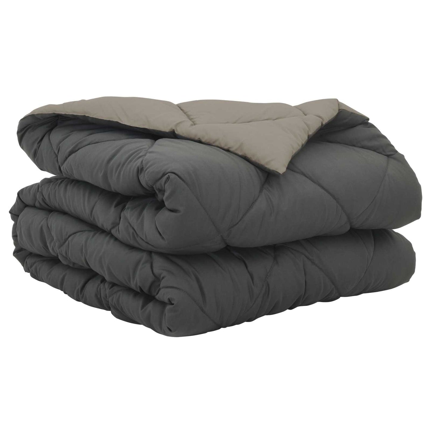 Vidaxl zomer dekbed lichtgrijs en antraciet 220 x 135 cm microfiber