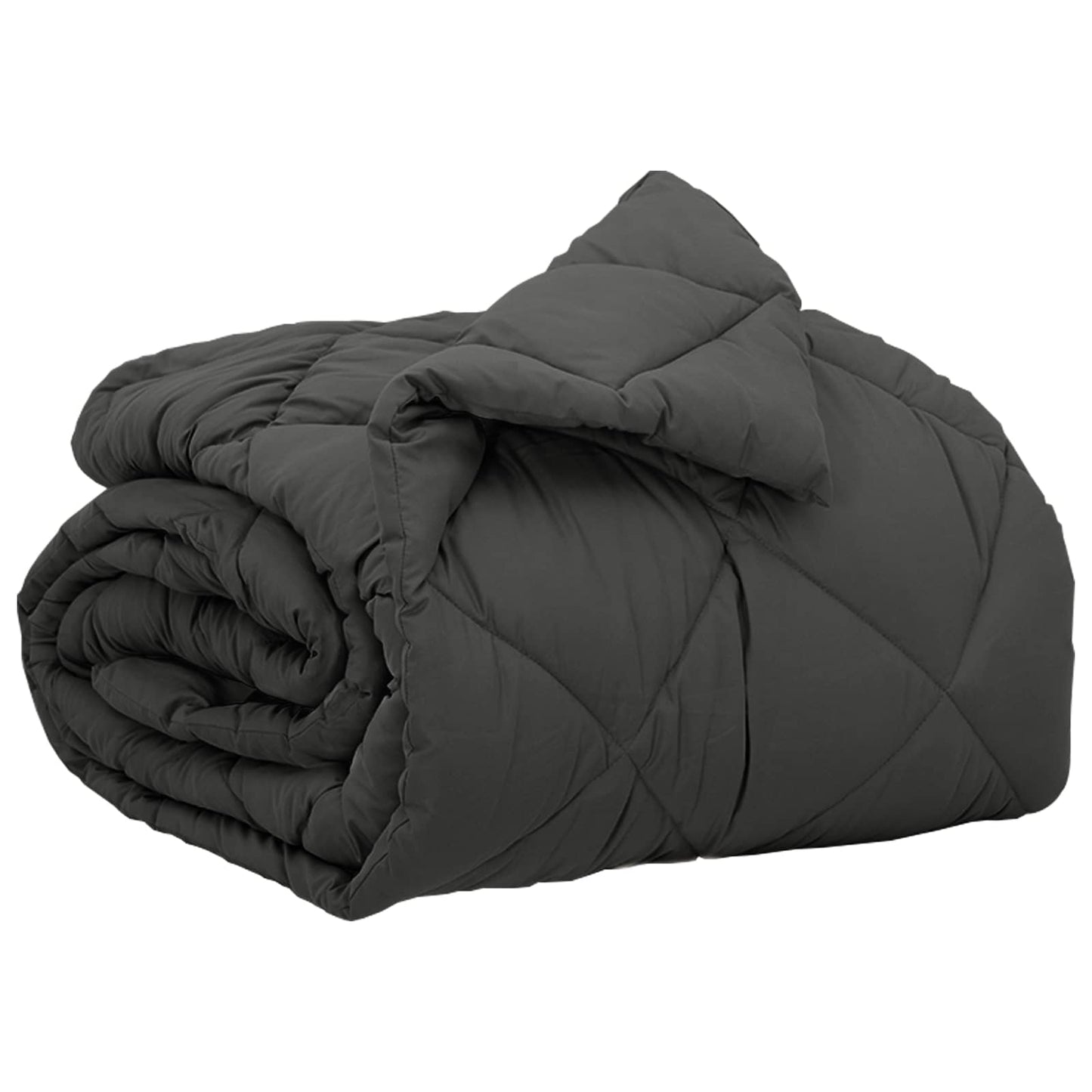 Vidaxl vol jaar dekbed antraciet 200 x 135 cm microfiber
