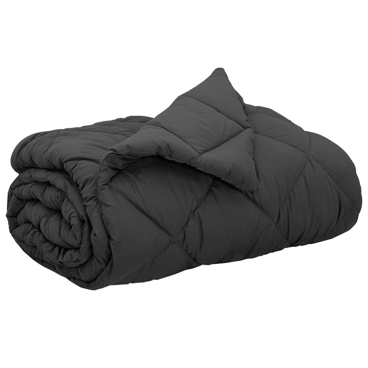 Vidaxl vol jaar dekbed antraciet 200 x 200 cm microfiber