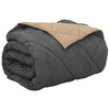 Vidaxx full year duvet anthracite and taupe 220 x 260 cm microfiber