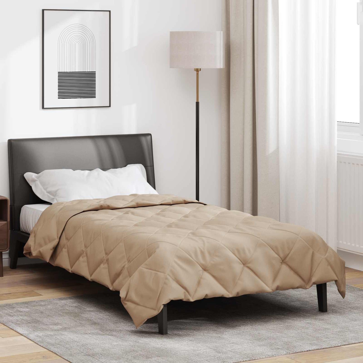 Vidaxx edredón para todo el año gris topo 200 x 135 cm microfibra