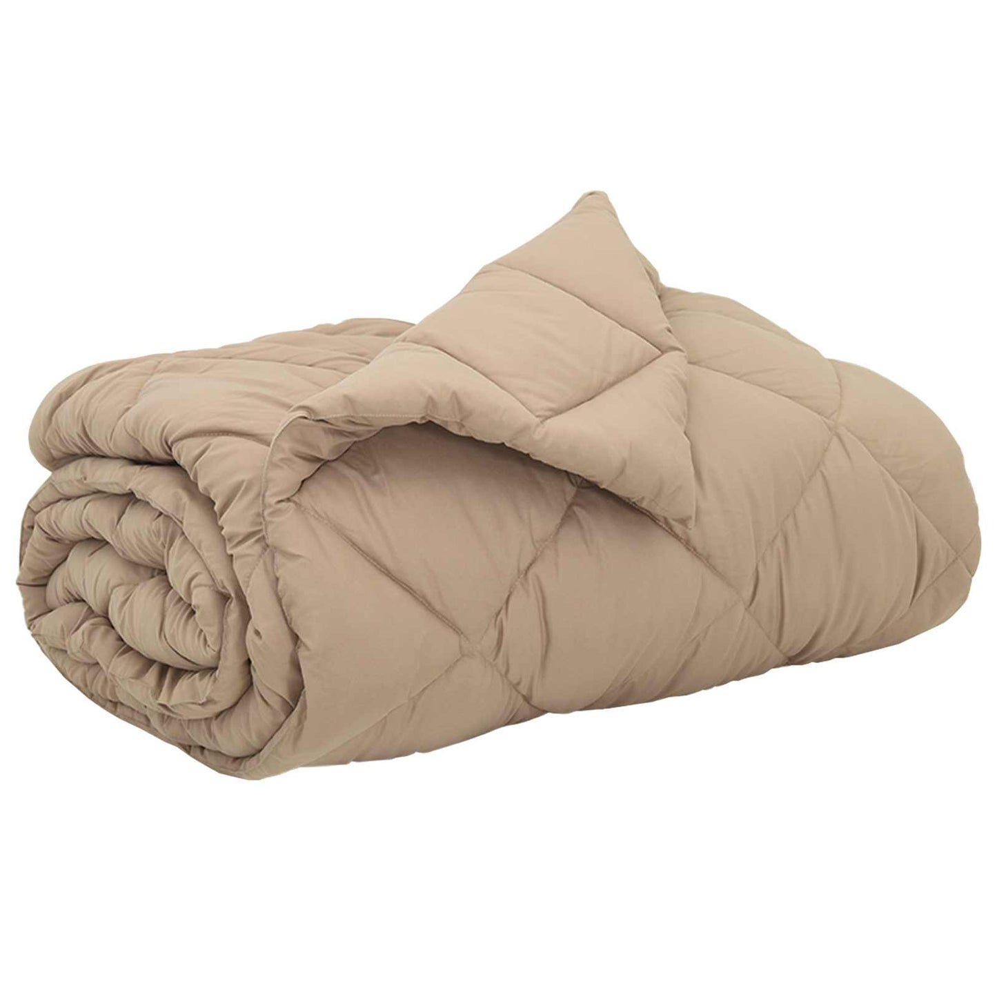 Vidaxl vol jaar dekbed taupe 200 x 200 cm microfiber