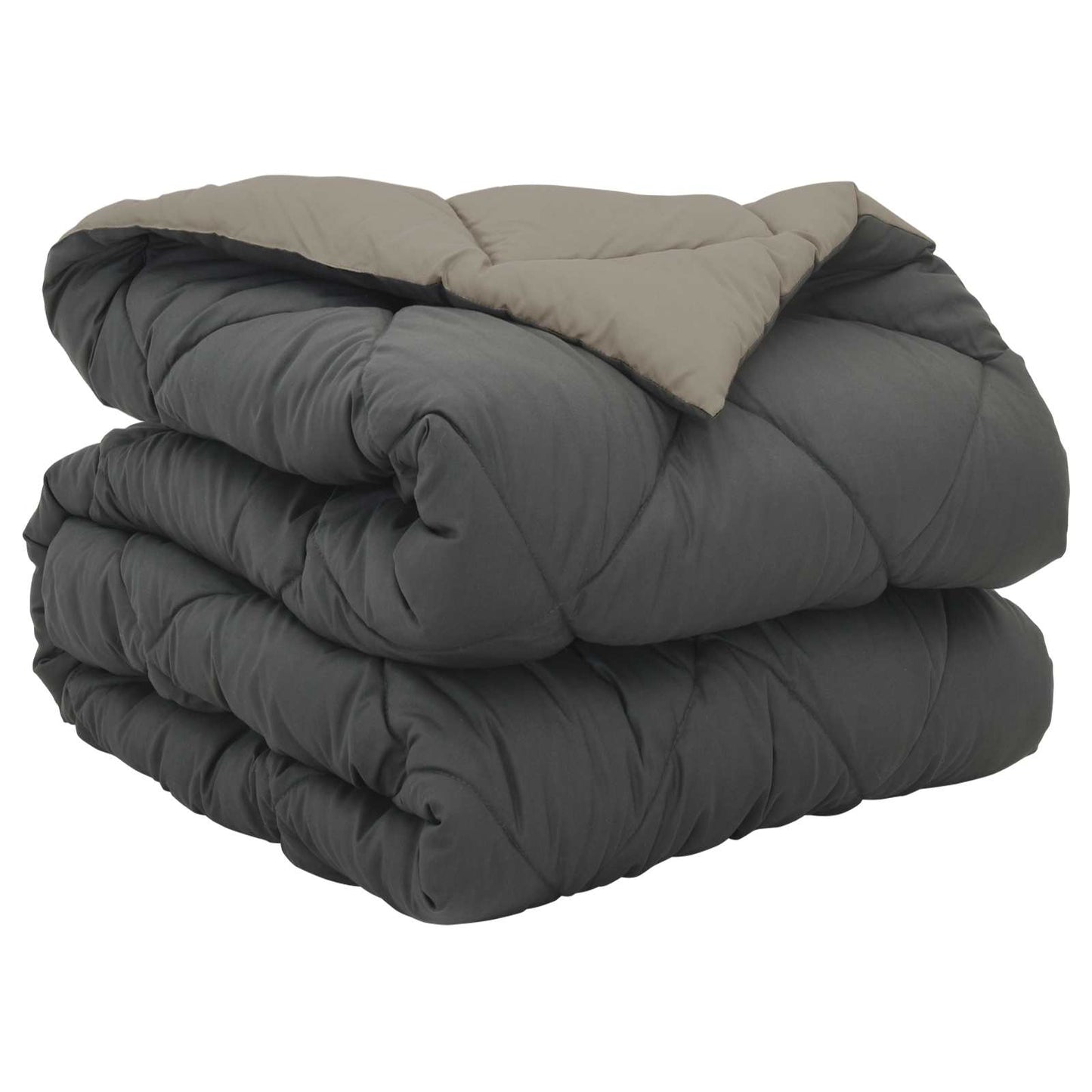 Vidaxl vol jaar dekbed lichtgrijs en antraciet 220 x 155 cm microfiber