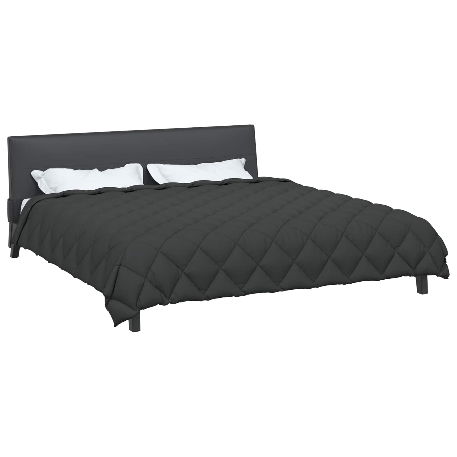 Vidaxl winter dekbed antraciet 200 x 200 cm microfiber